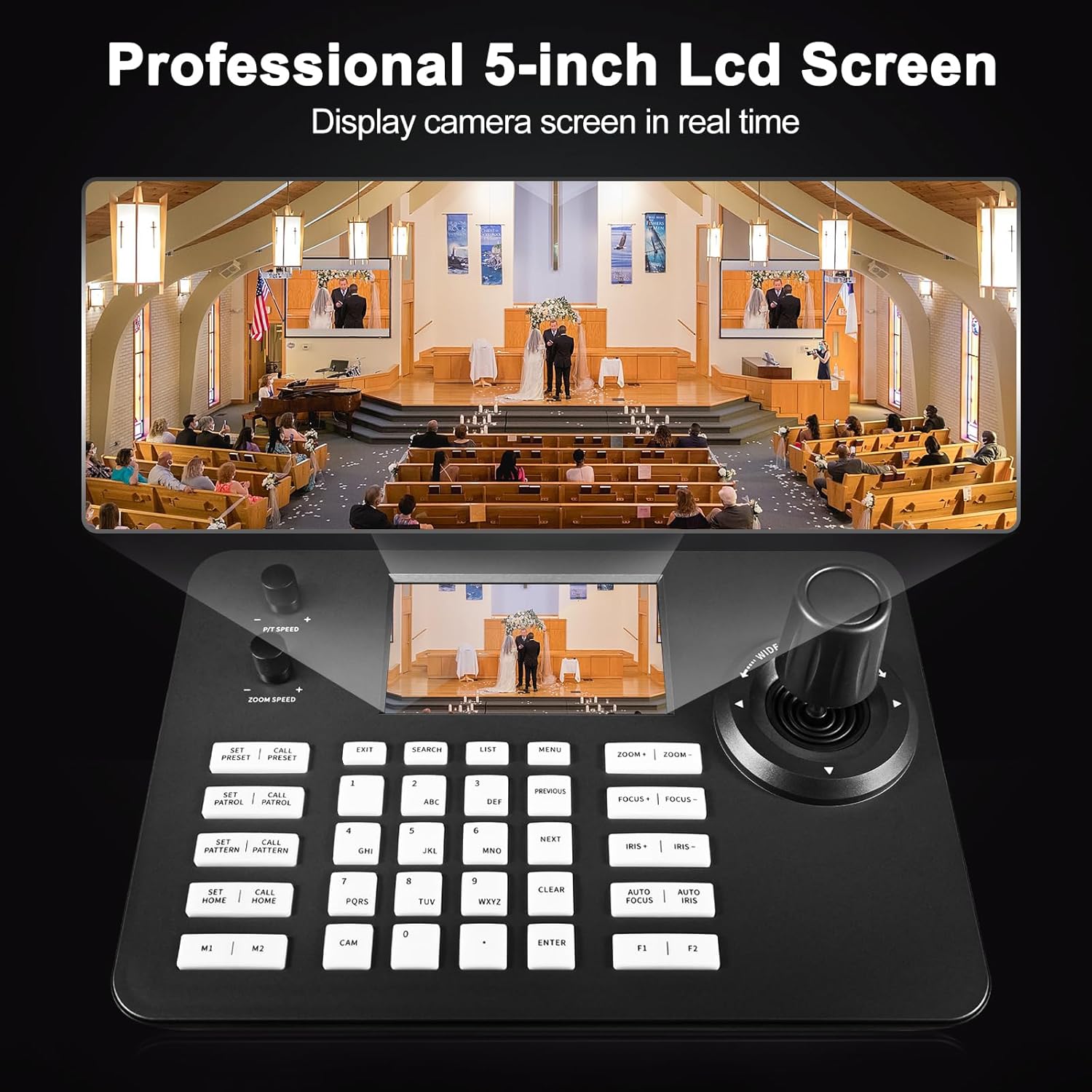 ME-IP controller 5-inch LCD interface
