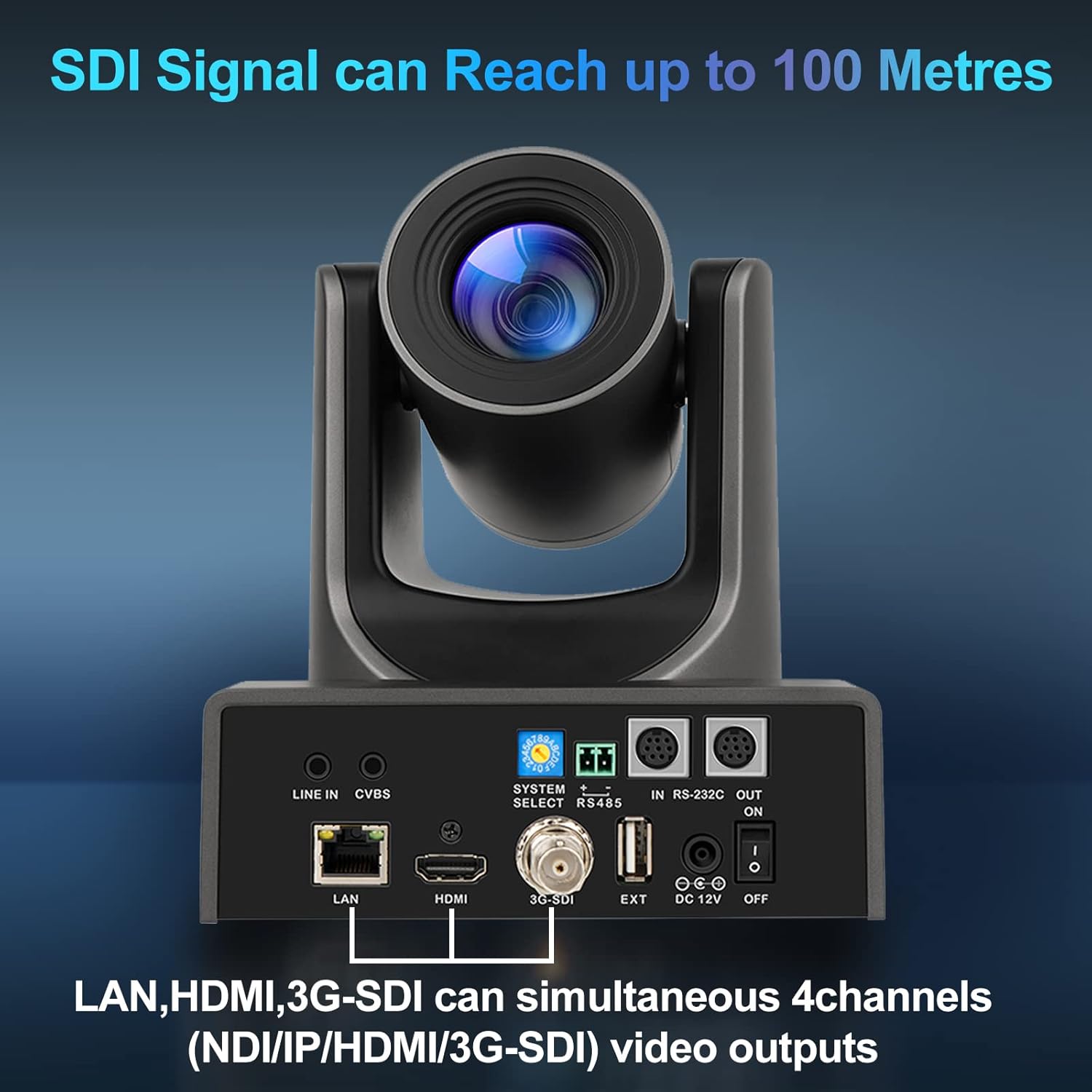 MP-20X simultaneous NDI IP, HDMI and 3G-SDI output workflow